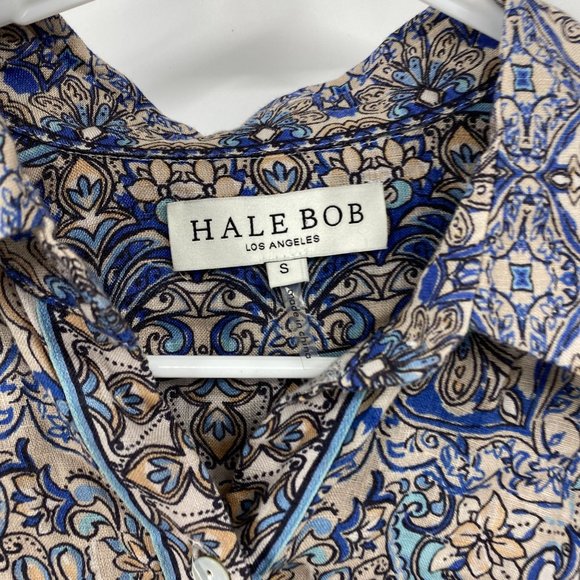 Hale Bobe Button Down Linen Blouse Small - Picture 3 of 10